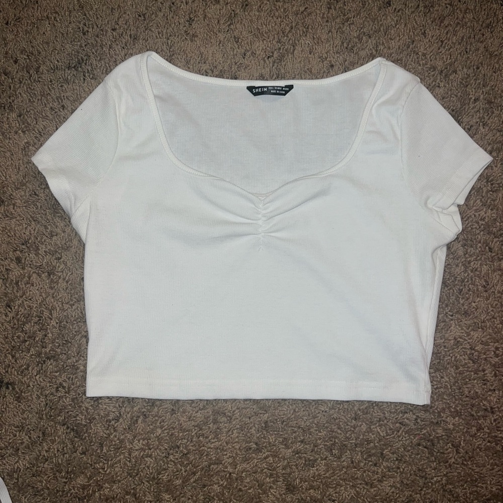 White Shein Crop Top